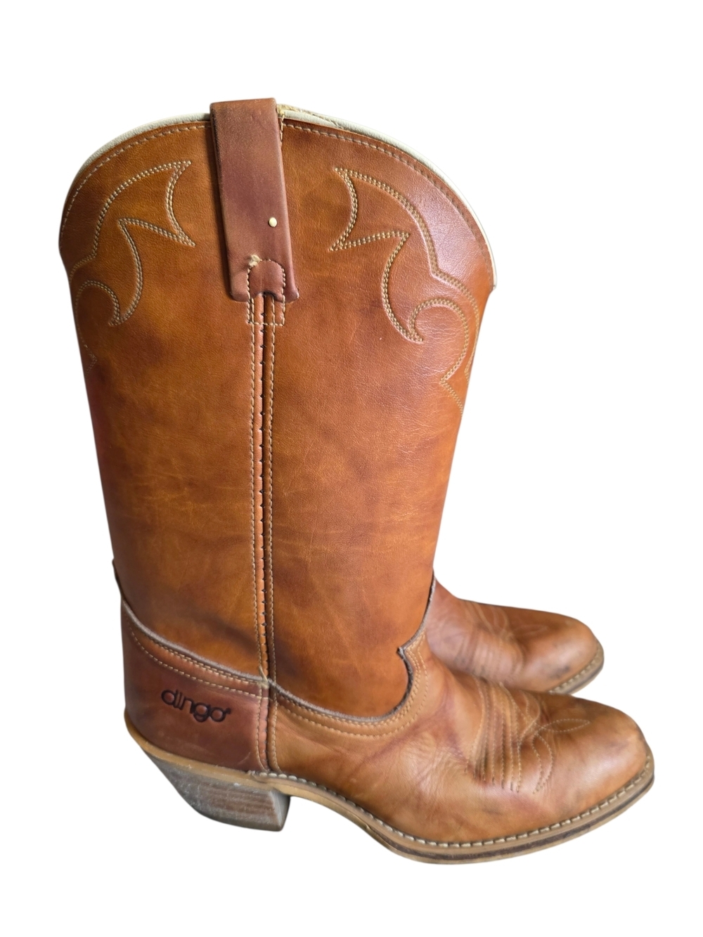 🤎 Dingo Western Leather Cowboy Boots – Women’s 9D – Brown Classic Stitch - Picture 3 of 7